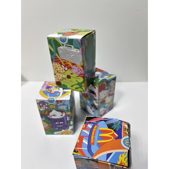 McDonald's 2024 Collectors Glasses / Cups Set Of 4 Nostalgic Ty,Hello Kitty etc. - Picture 6 of 16